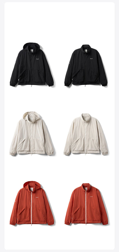SIMWOOD Lightweight Hooded Jacket – Men’s Oversized Spring/Summer Coat