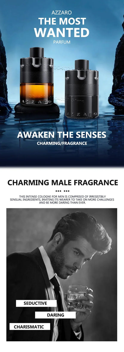100ml Azzaro The Most Wanted Parfum Intense Men‘s Cologne Spicy & Seductive Fragrance Lasting Wear Luxury Perfume for Men