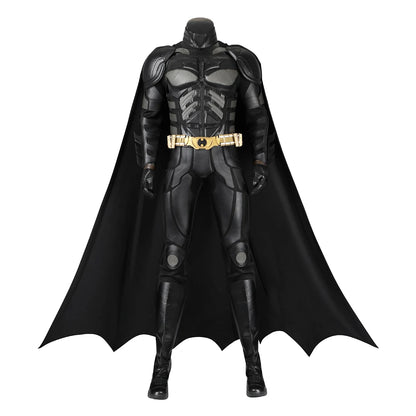 Superhero Bruce Wayne  High Quality Movie Dark Knight Bat Cosplay  Battle Costume Outfit Man Vest Cloak Mask Halloween Carnivl
