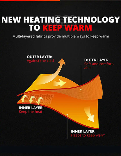 28 Areas Winter Motorcycle Heated Thermal Underwear Men's Women's Heated Jacket USB Heating Smart Pants Hiking Bike Camping Ski