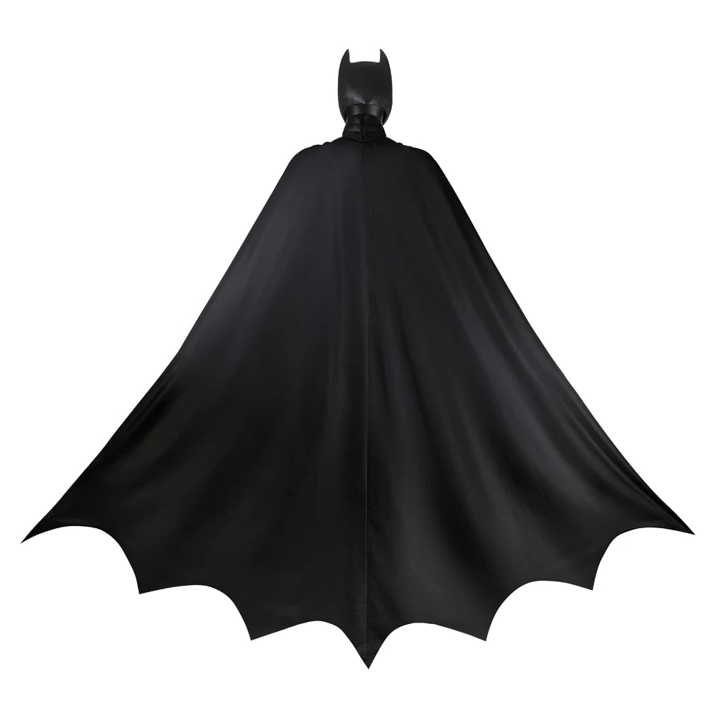 Superhero Bruce Wayne  High Quality Movie Dark Knight Bat Cosplay  Battle Costume Outfit Man Vest Cloak Mask Halloween Carnivl