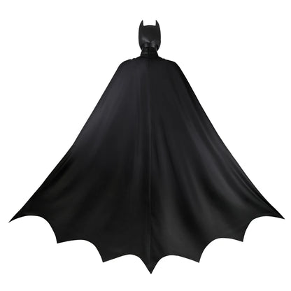 Superhero Bruce Wayne  High Quality Movie Dark Knight Bat Cosplay  Battle Costume Outfit Man Vest Cloak Mask Halloween Carnivl