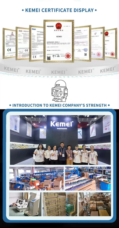 Kemei TX10 Electric Shaver Hair Rechargeable Beard Foil Razor For Men Bald Head Shaving for Men Machine