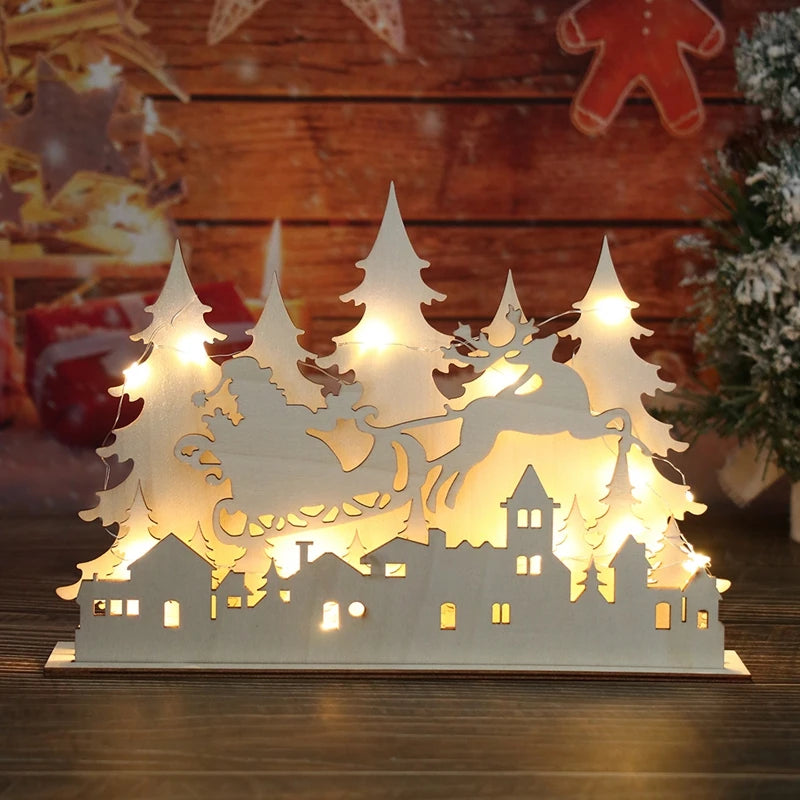 DIY Christmas Tee Wooden Ornament Christmas Decoration for Home 2025 Pendant Xmas Ornaments Navidad Natal New Year Gift 2026