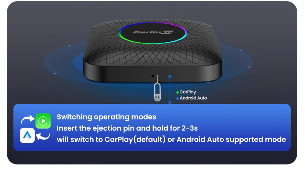 Carlinkit Android 13 Tv Box LED 8+128GB CarPlay Wireless Android Auto Wireless Adapter Support Youtube Netfilx IPTV Spotify GPS