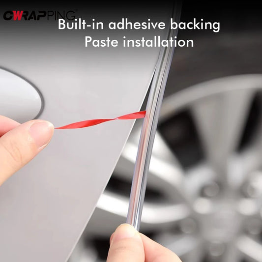 5M Transparent Car Door Edge PVC Scratch Protector Strips Car Anti-collision Sealing Strip Door Anti-scratch Transparent Strip