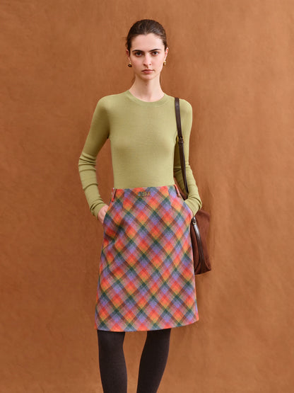 FSLE【Premium Series】German Biella Wool Autumn Super Fine Washable Seamless One-Piece Mock Neck Thermal Base Layer Shirt Women