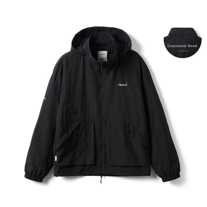 SIMWOOD Lightweight Hooded Jacket – Men’s Oversized Spring/Summer Coat