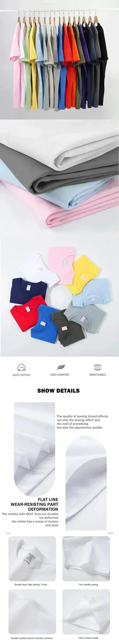 Chiikawa Cartoon Print 100% Cotton Short Sleeve Round Neck Women's T-shirt Trendy Summer Cute Loose Fashion Women's T-shirt