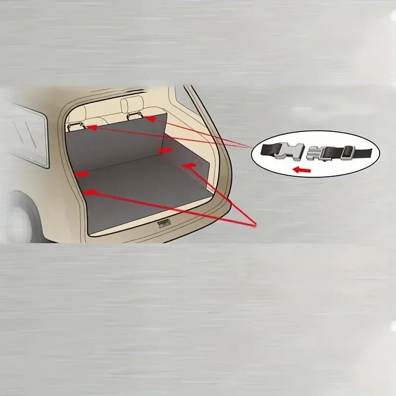 Car Trunk Pet Mat Extendable Waterproof Cargo Liner Removable Washable Anti Slip Scratch Proof Pad Universal Fit SUVs Sedans