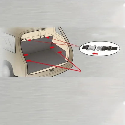 Car Trunk Pet Mat Extendable Waterproof Cargo Liner Removable Washable Anti Slip Scratch Proof Pad Universal Fit SUVs Sedans