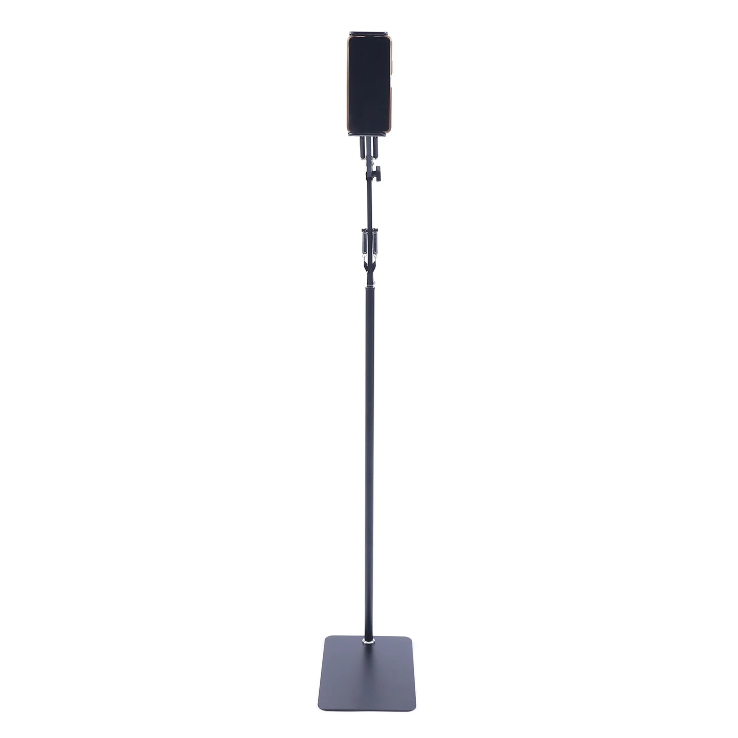 Adjustable Tablet Floor Stand 360° Swivel Height & Angle Adjustable Foldable Floor Holder Non-Slip Base for Home Office