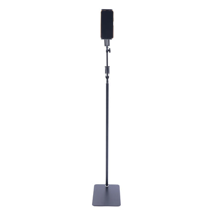Adjustable Tablet Floor Stand 360° Swivel Height & Angle Adjustable Foldable Floor Holder Non-Slip Base for Home Office