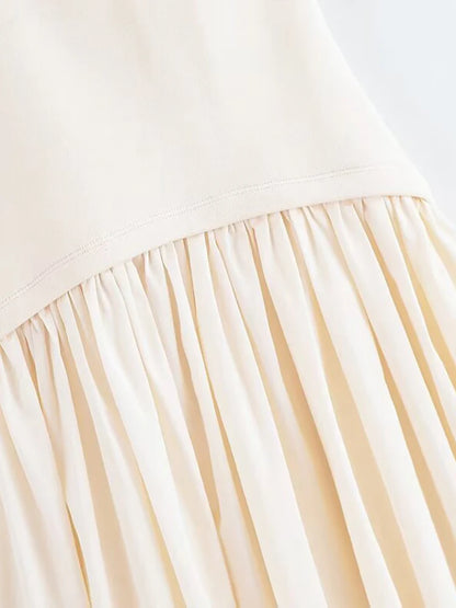 Summer Halter Neck Backless Midi Dress – Elegant & Slim Fit