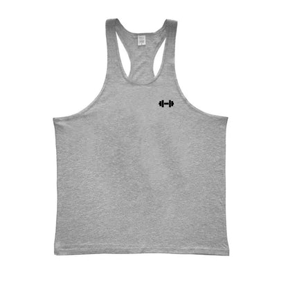 Gym Bodybuilding Stringer Y-back Tank Tops Mens Fitness Sleeveless Cotton Breathable T-Shirt Summer Cool Workout Muscle Vests