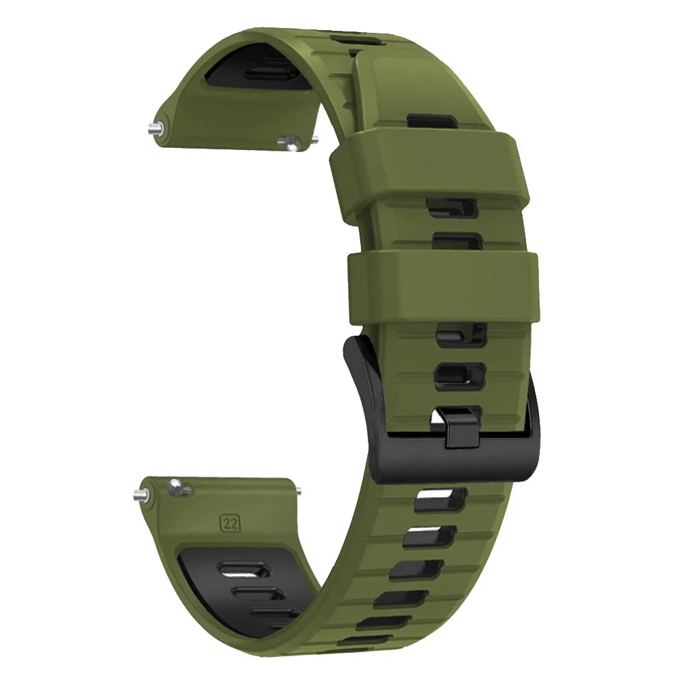 20mm/22mm Silicone Soft Strap For Garmin Active/Vivoactive 6 5/Venu 3 Sq/Forerunner 570 165 265 Band For Amazfit/HUAWEI Bracelet