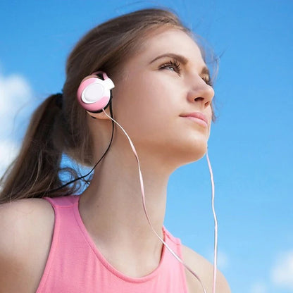 Wired Headphones Stereo 3.5MM Ear Hook Music Game Earphone With Mic For Mobile Phone PC Laptop Mp3 Mp4 Wired Headset