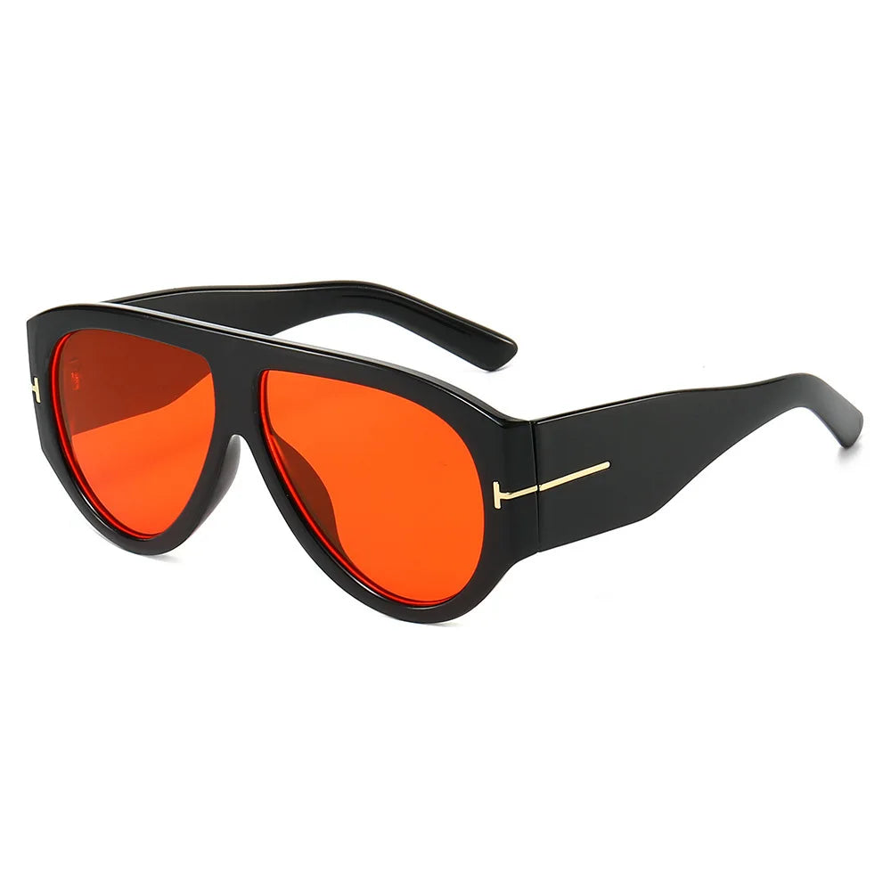 Fashion Pilot Sunglasses Women Brand Designer Large Frame Ins UV400 Ladies Shades Glasses