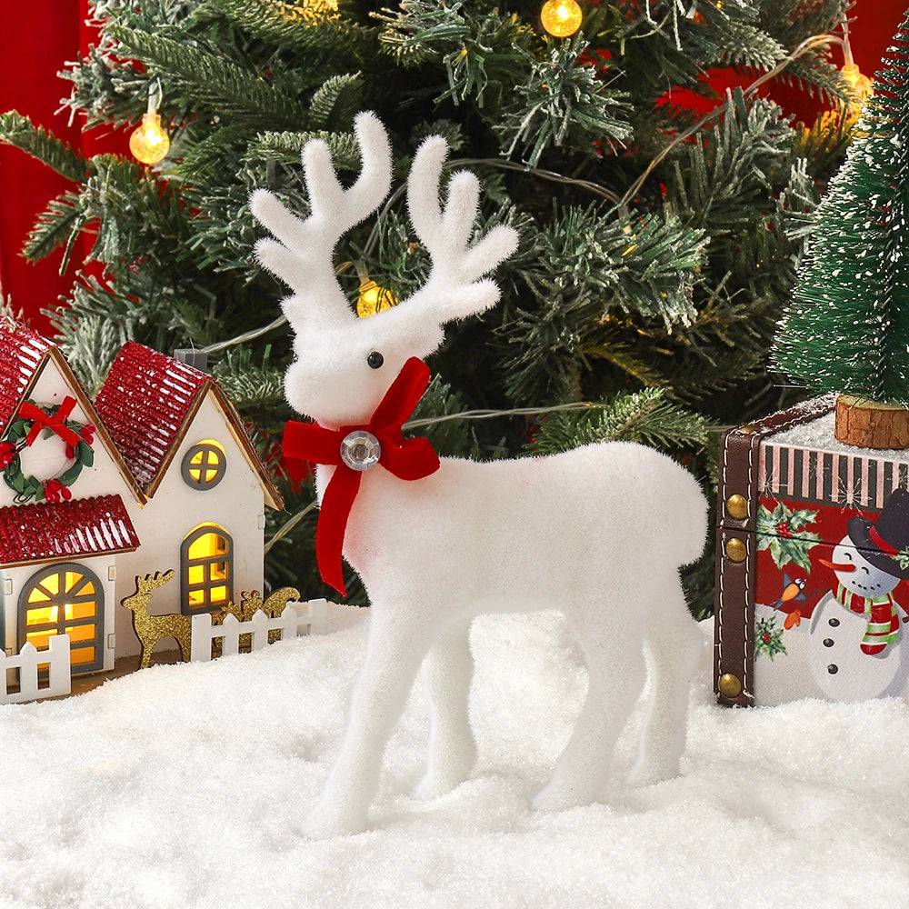 1/2Pcs 16/21/26CM Elk Christmas Supplies Decoration Christmas Tree Ornaments for Home Room Decor New Year 2025 Gifts Accessories