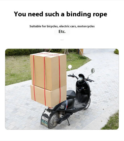 NewElastic Binding Tape Binding Tape Hook Elastic Rope Rubber Band Motorcycle Rear Shelf Bicycle Car Transportation Luggage Rope