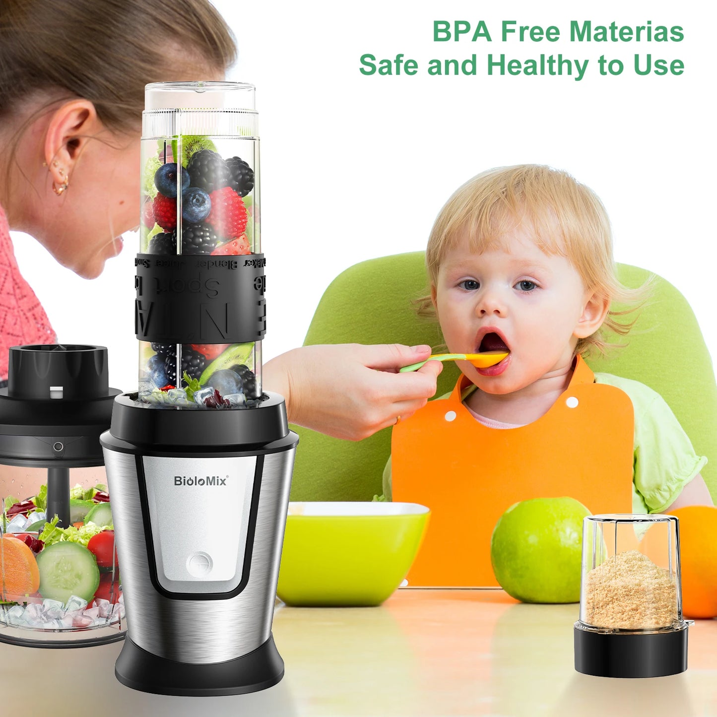 BioloMix 700W 3-in-1 Juicer & Blender