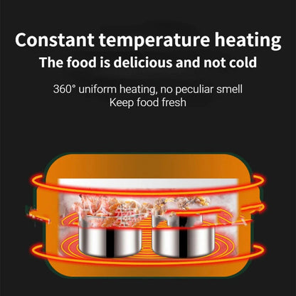 Portable USB Rechargeable Electric Lunch Box – Fast Heating & Leakproof Food Warmer
