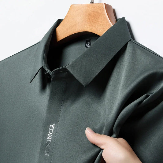 Men’s Business Casual Wrinkle-Resistant Dress Shirt – All Season
