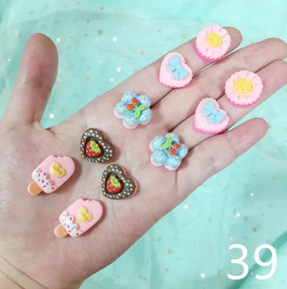 clip on earing girls children Pink jewelry child clip earrings Butterfly Shell Star flower ear clip for kids gift 5 Pairs