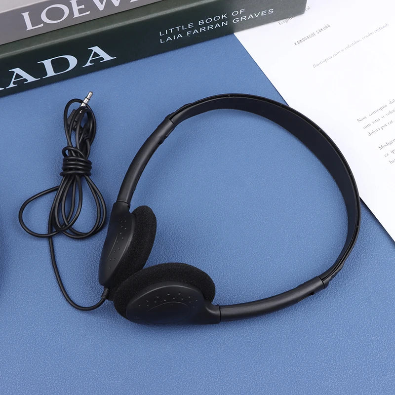 3.5mm Universal Wired Computer Headphone No Microphone Gaming Headset Noise Canceling Sport MP3 Earphone Wired Stereo Headset