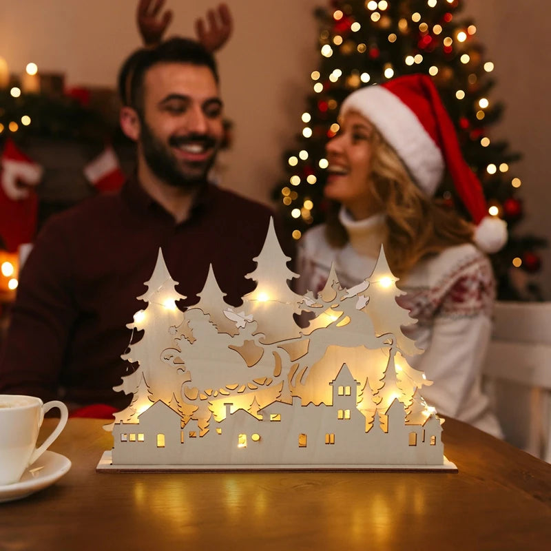 DIY Christmas Tee Wooden Ornament Christmas Decoration for Home 2025 Pendant Xmas Ornaments Navidad Natal New Year Gift 2026