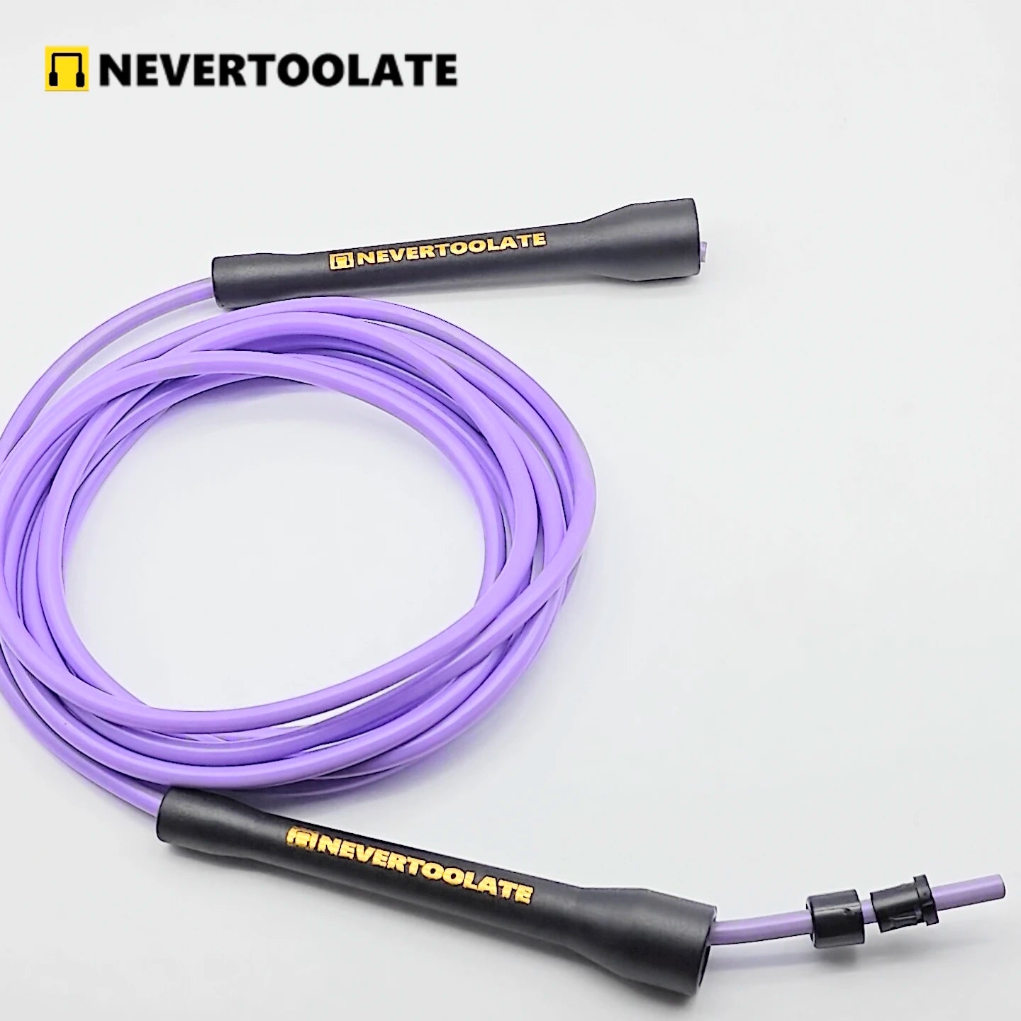 NEVERTOOLATE BOXING ROPE  fitness nylon core pvc 6mmx3.2m skip jump rope double under smooth outlet backup rope overgrip