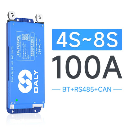 Daly BMS Smart Lifepo4 8S BMS Wifi Active Balancer 1A Current BMS 4S 12V 16S 48V Bluetooth 40A 60A 80A 100A 150A 200A Li-ion CAN