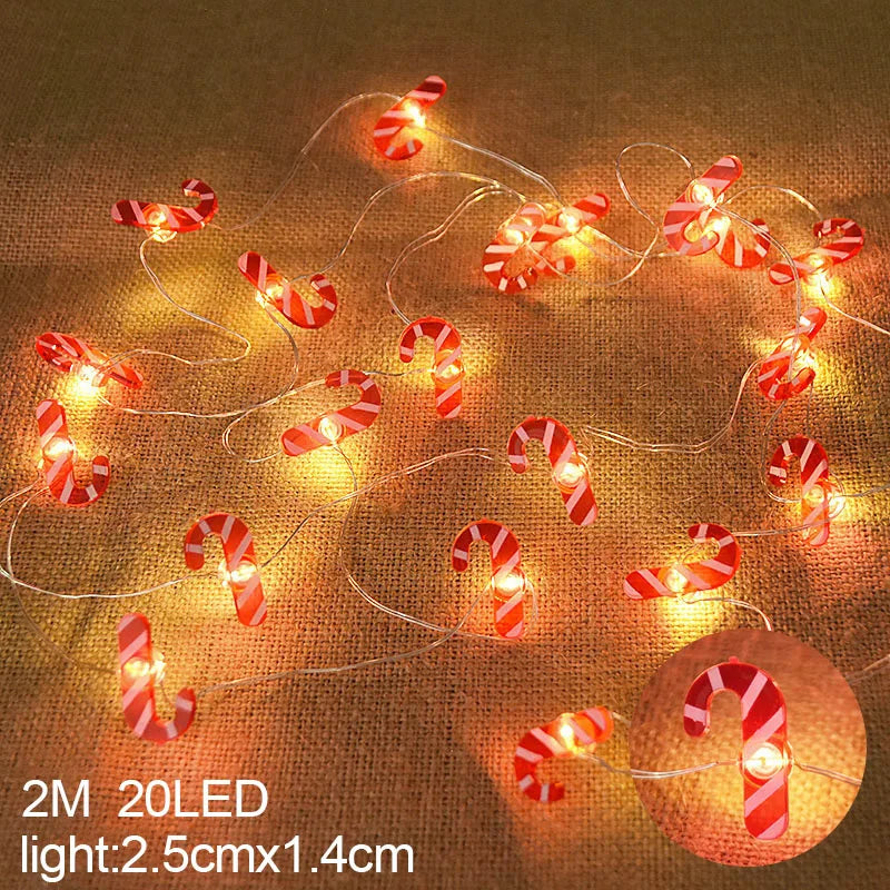 Snowflake LED Light Christmas Decorations For Home Hanging Garland Christmas Tree Decor Ornament 2025 Navidad Xmas Gift New Year