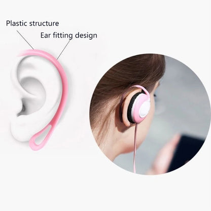 Wired Headphones Stereo 3.5MM Ear Hook Music Game Earphone With Mic For Mobile Phone PC Laptop Mp3 Mp4 Wired Headset