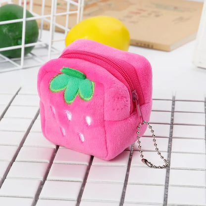 Animal Shape Plush Coin purse Headphone Bag Zipper Money Duck Women Coin Wallet Bag Kawai Card Key Money Coin Purse Bags Gift