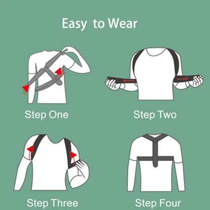 Adjustable Back & Shoulder Posture Corrector Belt