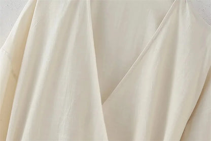 MUJER Kimono Woman Summer Long Sleeve Blouses For Women 2025 Vintage Y2k Top With Ties Loose Elegant And Youth Women's Blouses