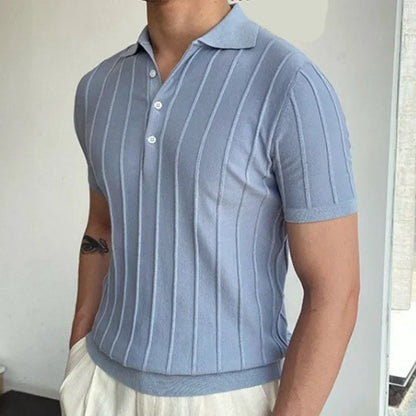 Men’s Slim Fit Polo Shirt – Breathable Short Sleeve Casual Top (M-3XL)