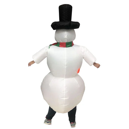 Christmas Inflatable Costume Santa Claus Snowman Gingerbread Tree Adult  Party Masquerade Role Play Holiday Gift