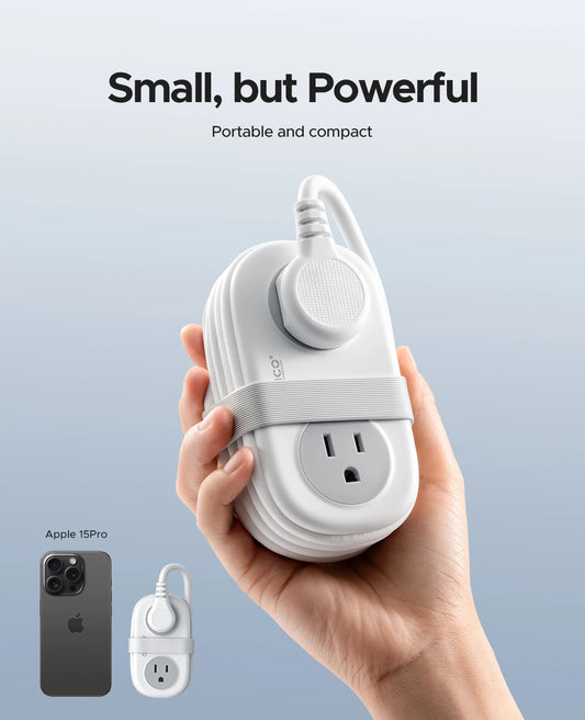 ORICO Electrical Power Strip 4 AC Outlets 2 USB 1 Type C Socket US Plug Fast Charging Extension Cord Network Filter for Travel