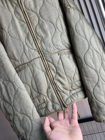 Quilted Cotton Jacket for Women Traf 2024 Winter New Arrival Zw Series Soft Lenzing Fabric Vintage Warm Coat 4088242