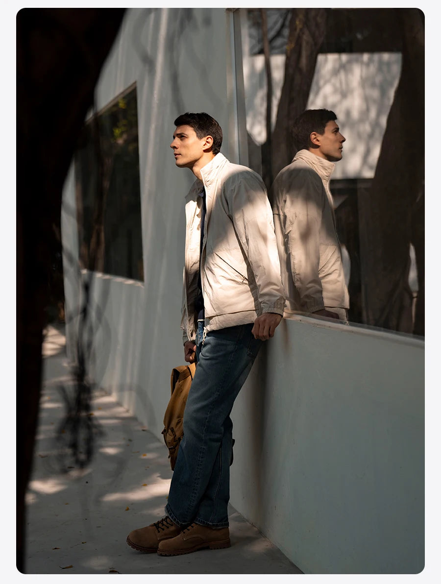 SIMWOOD Lightweight Hooded Jacket – Men’s Oversized Spring/Summer Coat