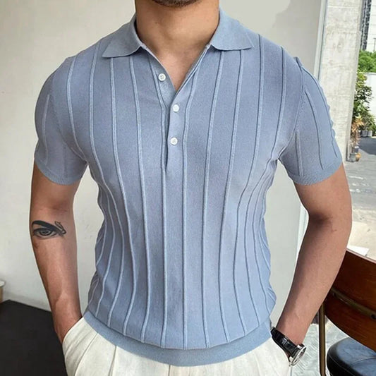 Men’s Slim Fit Polo Shirt – Breathable Short Sleeve Casual Top (M-3XL)