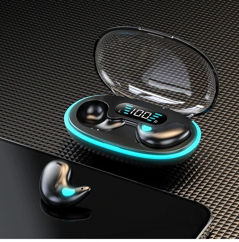 Mini Wireless X55 In-Ear Sleep Bluetooth Earphones TWS Invisible Stereo Headphones with Microphone for HD Calls Headset
