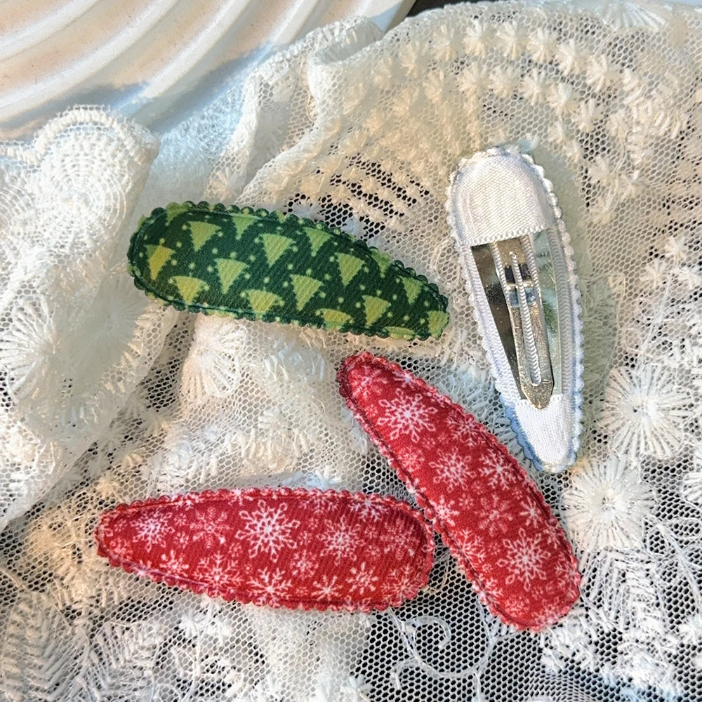 6/10Pcs/Set Cute Children's Halloween Bangs Hair Accessories Girls' Christmas Gifts Featuring Sweet And Non Damaging Hair Clips