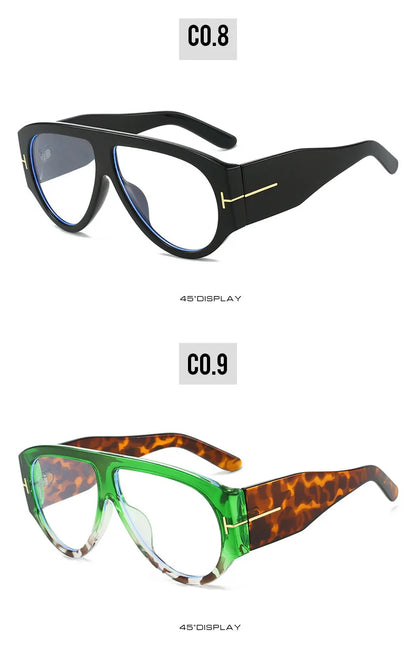 Fashion Pilot Sunglasses Women Brand Designer Large Frame Ins UV400 Ladies Shades Glasses