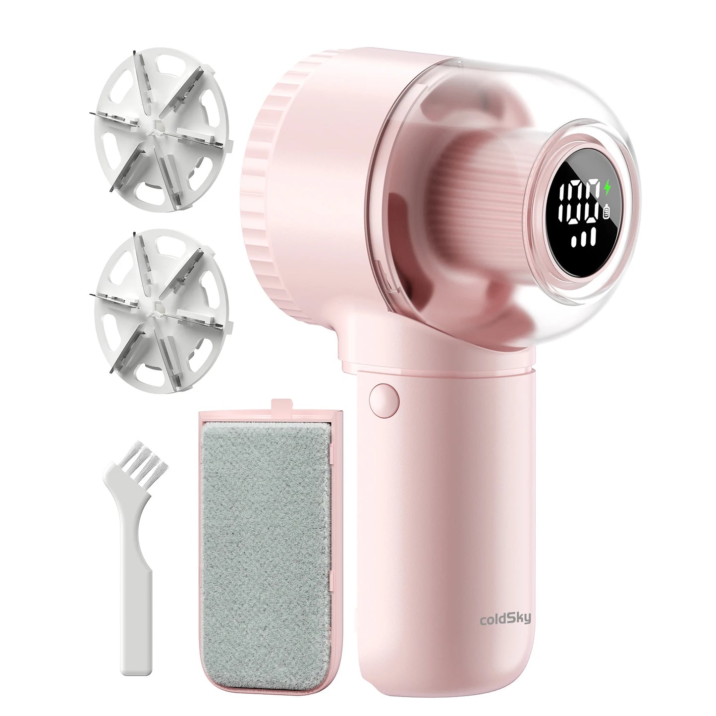 Fabric Shaver, 2 in 1 Rechargeable Lint Remover with Brush with Digital Display 3 Speeds Lint Shaver for Clothes Sofa Bedding