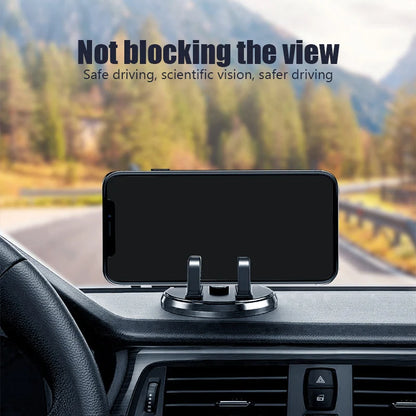360 Degree Rotating Car Phone Holder Dashboard Holder with Anti-slip Pad for IPhone Samsung Xiaomi Huawei Car Accessories