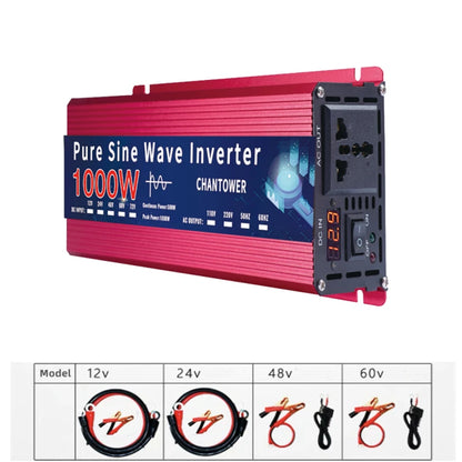 Pure Sine Wave Inverter 12V 220V 24V 110V 1000W 2000W 3000W 4000W 5000W DC To AC Portable Power Converter Car Solar Inverter