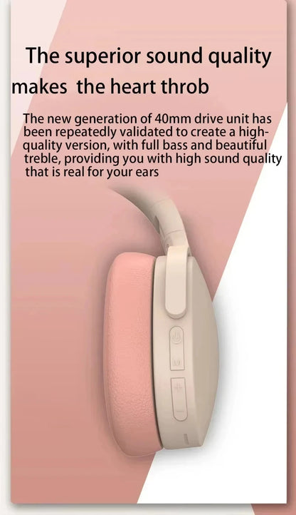 Bs962 Wireless Headphones Bluetooth 5.3 Earphone for Samsung iPhone Stereo Hifi Headset Gaming Earbuds with Mic 2025 New